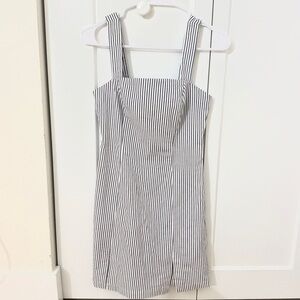 Forever 21 Black and White Striped Mini Dress